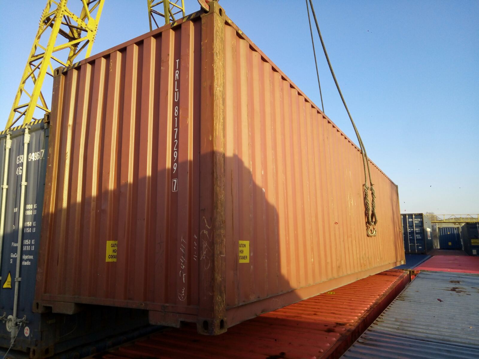 40HC Морські контейнери 40 футів high cube
