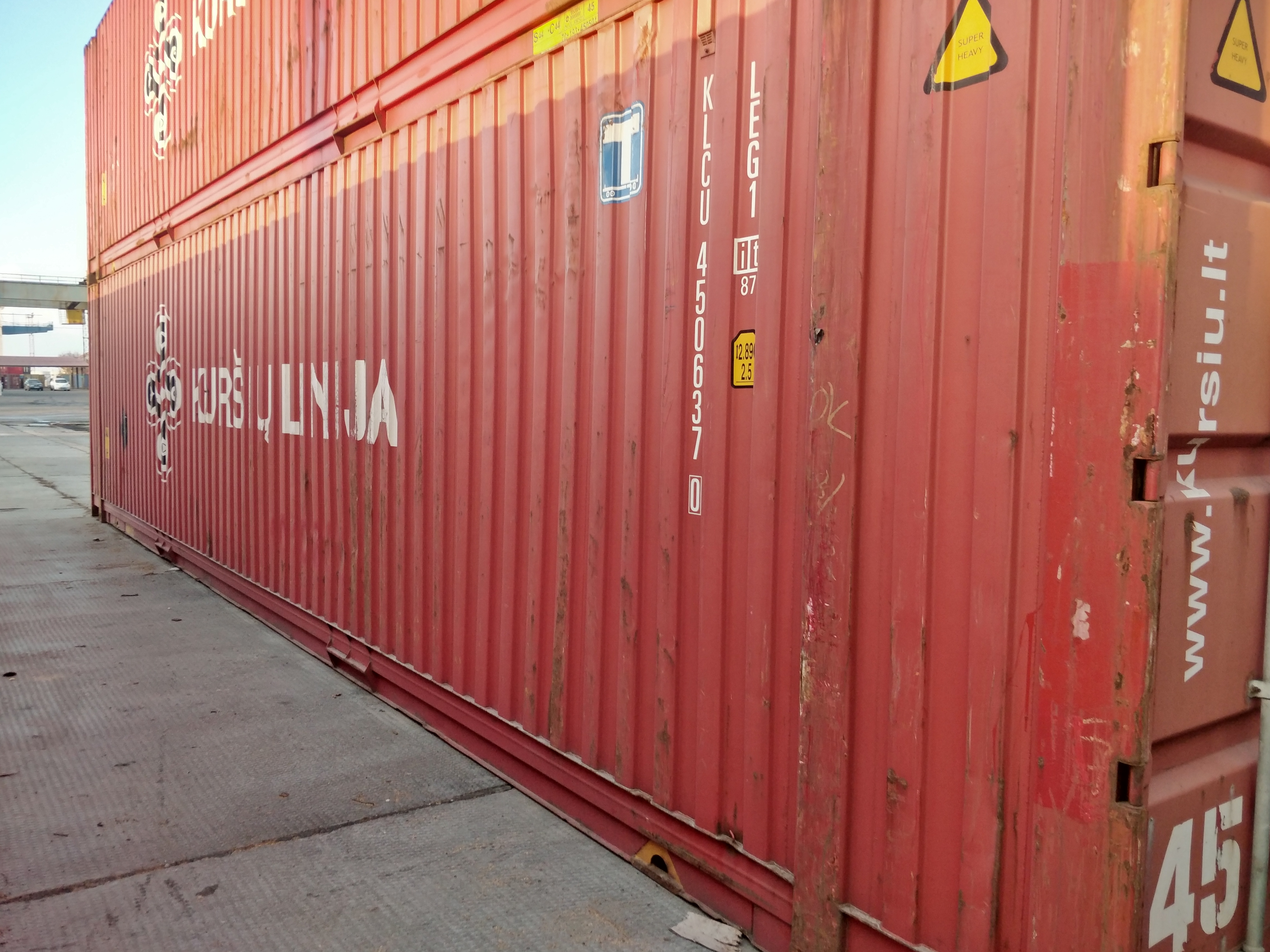 Контейнер 45 футів High Cube Pallet Wide (45HCPW) (вживаний)
