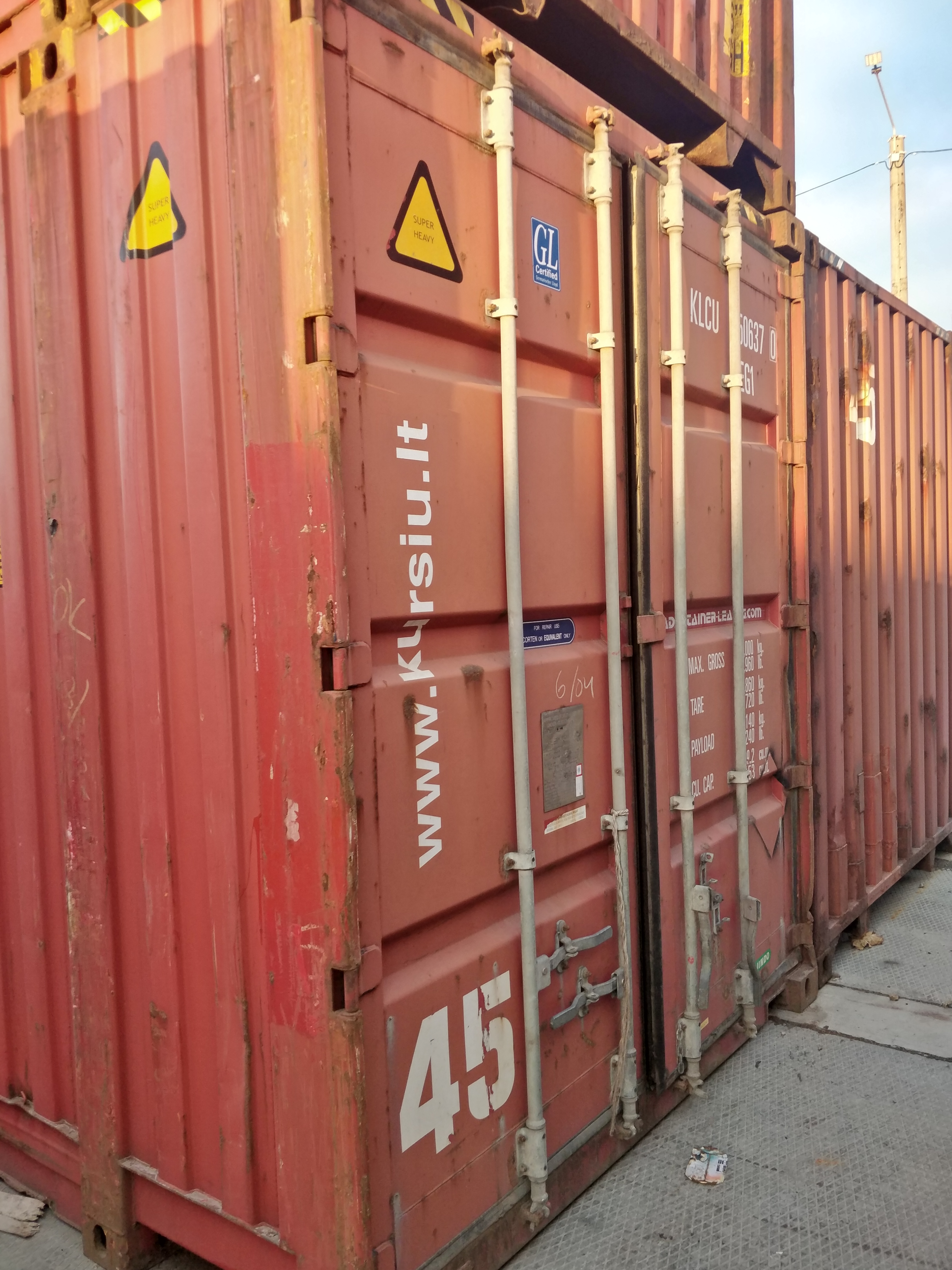 Контейнер 45 футів High Cube Pallet Wide (45HCPW) (вживаний)